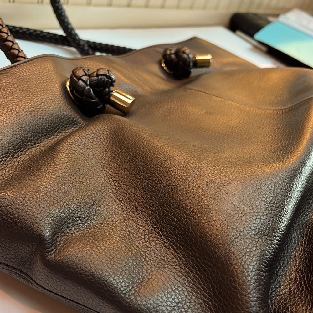 GUC Clarks Leather Work Tote